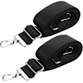 Miniatyrbillede 1 af 8: 2 stk. justerbar nylonrem til crossbody tasker, bred taskerem med clips