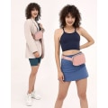 Miniatyrbilde 4 av 4: Unisex Fanny Pack med Justerbar Stropp Mini Belteveske for Trening Løping Reiser Hiking, Lys Rosa