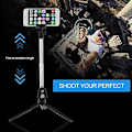 Miniatyrbillede 3 af 5: Håndholdt Mini Tripod Bluetooth Selfie Stick til Telefon