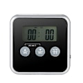 Miniatyrbilde 3 av 5: Digitalt Visnings-Termometer med Stikkprobe, Timer og Måler