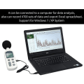 Miniatyrbillede 2 af 5: Digital Lydniveau Måler 30~130 Db Håndholdt Decibel Støj Måling Tester Decibel Data Logger Med Tid Usb Data Analyse Db Monitor Til Industri