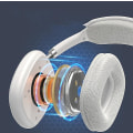 Miniatyrbilde 4 av 5: Hodetelefoner Trådløse Støydempende Musikkhodetelefoner Hodetelefoner Stereo Bluetooth Hodetelefoner 1stk-hvit