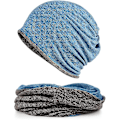 Miniatyrbilde 3 av 4: Hatt for menn og kvinner i bomull, avslappet beanie, myk og lett løpehatt, kort hatt for voksne, kjemisk hatt, avslappet hatt Blue*blue