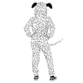 Pikkukuva 2 / 5: Dalmatian-asu täplikkäälle koiralle 100 110cm
