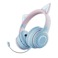 Miniatyrbillede 1 af 4: Trådløst Spilheadset, Katteøre Bluetooth 5.1 Spilheadset
