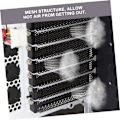 Miniatyrbillede 4 af 8: 2 sæt Støvbeskyttelsesetui Metalnet Computerkabinet Ventilation Blindplade Let at installere Sort 20 stk.*2