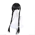 Pikkukuva 5 / 5: Naisten Wednesday Addams -asu Nevermore-uniformipaita, takki, solmio ja peruukki One size Only wigs