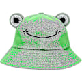 Miniatyrbild 1 av 5: Grodahatt, Solhatt, Bucket Hat för Kvinnor, Groda Bucket Hat, Sommar, Utomhus, Vikbar, Andningsbar, Bucket Hat för Kvinnor, Gratis Frakt