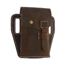 Miniatyrbild 4 av 5: Fanny Pack för Män Äkta Läder Bälte Bum Leg Hip Packs för Män Cel
