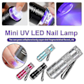 Miniatyrbillede 2 af 2: Negle tørreapparat Mini UV LED Neglelampe Trykbar Bærbar Tryk