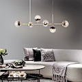 Miniatyrbillede 1 af 5: 120cm Pendellampe Led Line Design Globe Lysekrone