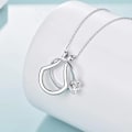 Miniatyrbild 3 av 4: Silver Ringhållare Halsband Hänge Smycke För Kvinnor Fru Flickvän