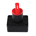 Miniatyrbillede 2 af 5: Afbryder Rotationsafbryder, Batteri Switch Strøm Til Bil Varevogn Lastbil Båd (1 stk, Sort Rød)