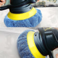 Miniatyrbild 5 av 5: Poleringspads för borr Bil Skum Buffing Pads Ullfiber Poleringsplatta Poleringstillbehör för borr (10 st, Blå)