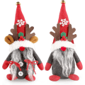 Miniatyrbillede 1 af 5: 2 stk. Jule-nisser Plys Dekorationer Tomtes Nisser Pynt Nordisk Elf Dukke