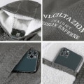 Miniatyrbilde 3 av 3: Hettejakke for menn i tykt fleece, varm vinterjakke