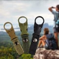 Miniatyrbild 5 av 5: Vattenflaskhållare Clip Utomhus Camping Vandring Taktisk Hängande Spänne. (svart) 1st