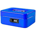 Miniatyrbillede 2 af 5: Lille pengeskab med kombinationslås Holdbar metal pengeskab med pengeskuffe Sort, 7,87 X 6,3 X 3,35 tommer - B-yuhao Blue