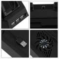 Miniatyrbillede 4 af 5: Vertikal Stativ Køleblæser Oplader til Playstation 4