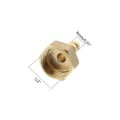 Miniatyrbillede 2 af 4: 2 stk. 8 mm 1/2 tommer hun-gevind messing barb fittings forbindelsesrør barb joint adapter
