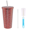 Miniatyrbillede 1 af 4: Diamanter Vandflaske Rhinestone Termisk Rustfri