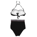 Miniatyrbilde 5 av 5: Bikinisett for kvinner med bandasje, push-up-bh og badedrakt