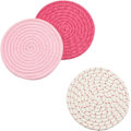 Miniatyrbild 3 av 5: Köksgrytunderlägg Set Trivet Set 100% Ren Bomulls Trådväv Varma Grytunderlägg Set (set Om 3) Snygga Underlägg, Varma Kuddar, Varma Mattor, Skedstöd