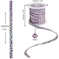 Miniatyrbillede 2 af 4: Sequin Bånd Rulle 6mm Flad Farverig Perle Snor DIY Håndværk