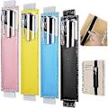 Miniatyrbillede 1 af 4: Justerbar Elastisk Bånd Pen Holder Pu Læder Pen Ærme Pose Elastisk Notesbog Pen Holder (pen Ikke Inkluderet, 1stk, sort)