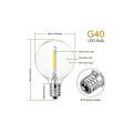 Miniatyrbild 2 av 4: Specifika Glödlampor, Varmvit, 3-pack, Ac220-230v 1w E12 G40
