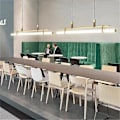 Miniatyrbillede 5 af 5: 80cm LED Pendellampe Moderne Linjedesign Kæde Justerbar