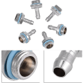 Miniatyrbilde 5 av 5: 6 stk PC Vannkjøling 2 Touch Connector G1 / 4 Gjenget Dyseslangekobling (6 mm)