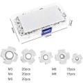 Miniatyrbild 4 av 5: 90 st M3 M4 M5 M6 M8 Zinklegerade Fyra Klor Mutter T-mutter