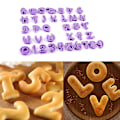 Miniatyrbillede 1 af 5: 36 stk. Tal og Bogstaver Cookies Cutter Kageform