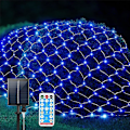 Miniatyrbild 4 av 4: Nätformade Julbelysning Solcellsdrivna 8 Ljuslägen 3x2m 200 LED-lampor