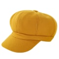 Miniatyrbilde 1 av 4: Ensfarget Ull Newsboy Caps Oktagonal 8-Panel Hatt Kvinner Høst Vinter