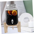 Miniatyrbild 7 av 8: Rustik Bambu Party Dryckdispenserställ Robust Vattenflaskhållare för Utomhusevenemang