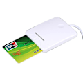Miniatyrbillede 1 af 3: Hvid ABS USB Smart Chip Kortlæser SIM Slot