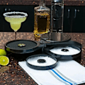 Miniatyrbillede 4 af 5: 3-trins Bartender Abs-værktøj Cocktail Tilbehør Glas Roterende Salt Hjem