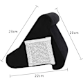 Miniatyrbilde 2 av 4: Foldbar Tablett Myk Pute Telefon Puteholder Bokhylle Lesestøtte Pute For Seng, Bil Grey
