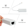 Pikkukuva 3 / 8: c Ethernet-sovitin Gigabit Ethernet -verkkosovitin Kompakti koko Vakaa yhteys pelaamiseen