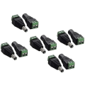 Miniatyrbilde 1 av 4: 5 Par DC-kontakter 5,5 mm x 2,1 mm 12V Hann Hunn Plugg
