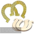 Miniatyrbilde 5 av 5: 36 stk Treplater Hesteskoform Pynt Ubehandlet DIY