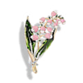 Miniatyrbillede 1 af 5: Nyt 2023 Design Elegant Blomst Brosche Pins/ Lapel Pins Luksus Alloy Brosche Pin Bryllup Kærlighed Gave Dame Broscher Pink magnolia
