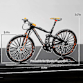 Miniatyrbillede 3 af 3: Mini 1:10 Legering Cykel Model Skala Model Desktop Simulation Ornament Finger Mountain Bikes Legetøj