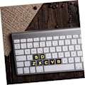 Miniatyrbild 7 av 8: Tangentbordsdekaler för bärbar dator 6 ark Engelska bokstavsdekaler för datortangentbord