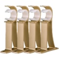 Miniatyrbild 1 av 4: Gardinstångsbeslag i Aluminiumlegering, Enhåls, Takfäste, Takbeslag för Gardinstänger, för Duschar, Gardinstänger över Dörrar (4-pack)