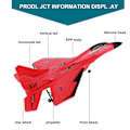 Miniatyrbillede 2 af 5: Fjernstyret Flyvemaskine Til Drenge Piger, RC Flyvemaskine Med LED Natlys red