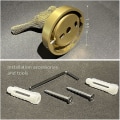 Miniatyrbilde 5 av 5: Messing kleskrok Dyrformet Børstet Messing Kleskrok Kleskrok Veggmontert Metall Kleskrok (fugl)