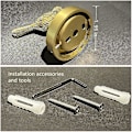 Miniatyrbillede 5 af 5: Messing-frakkekrog Dyreformet Børstet Messing Frakkekrog Frakkekrog Væghængt Metal Frakkekrog (fugl)